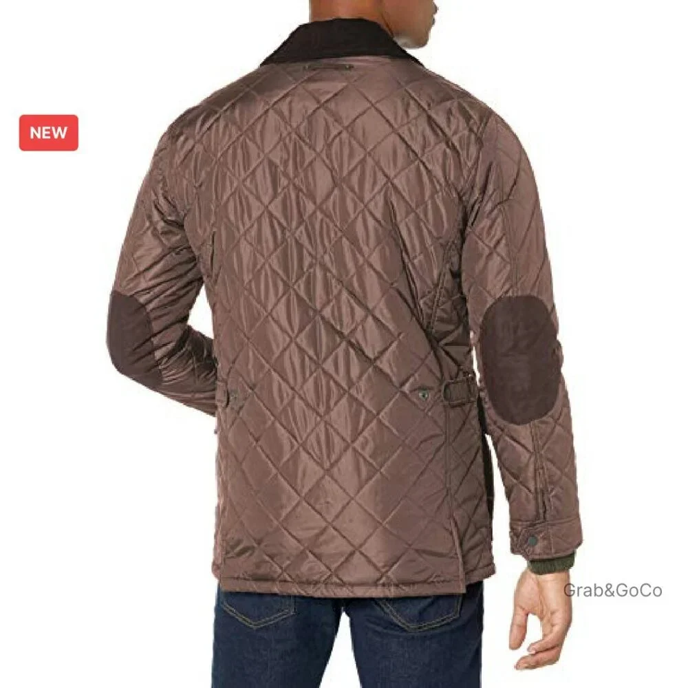 Quilted Nylon Barn Jacket Classic Retro Preppy Lightweight Outerwear